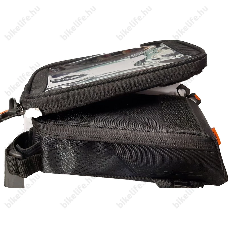 KTM Phone mobiltelefontartó táska vázra, tépőzáras, 1L kapacitás, érintőképernyő kompatibilis
