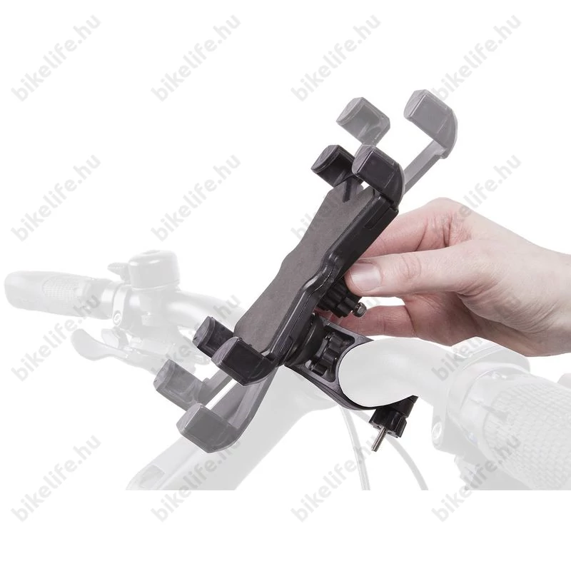 M-Wave mobiltelefontartó, univerzális, 22,2-31,8 mm-es kormányokra szerelhető