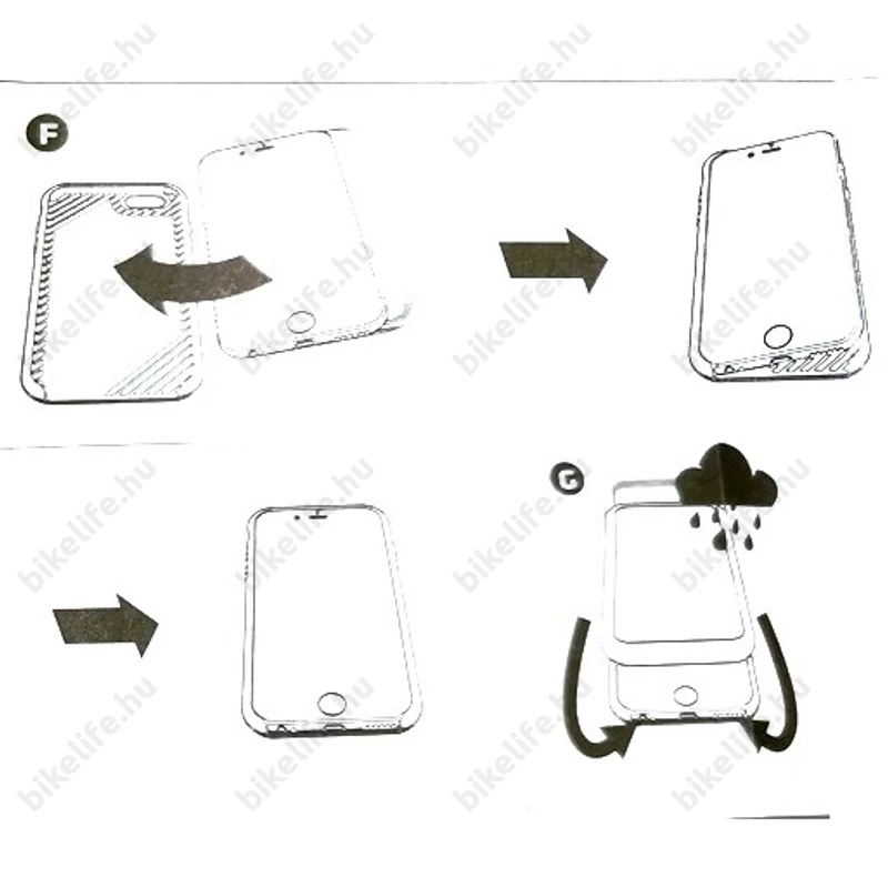 BBB BSM-03 Patron mobiltelefontartó Iphone I6-hoz, fekete/szürke