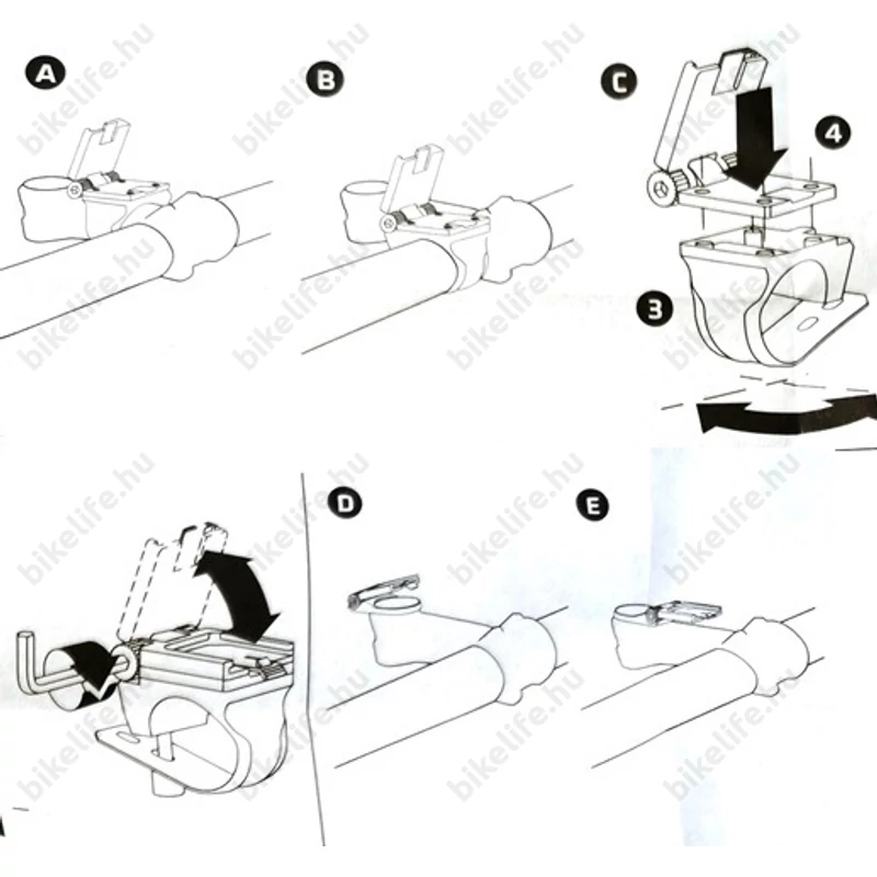 BBB BSM-03 Patron mobiltelefontartó Iphone I6-hoz, fekete/szürke