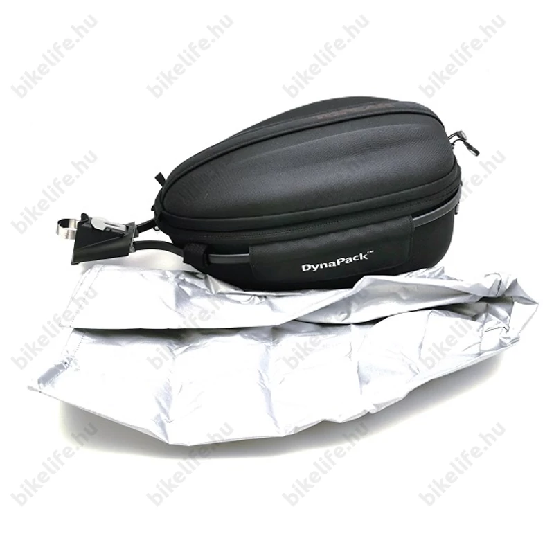 Topeak DynaPack DX nyeregcső táska 9,7L, fekete, QuickClick, vízálló huzattal