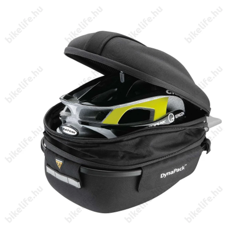 Topeak DynaPack DX nyeregcső táska 9,7L, fekete, QuickClick, vízálló huzattal