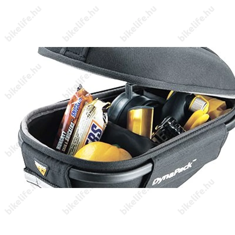 TOPEAK DYNAPACK DX nyeregcső táska 4L, QuickClick, esővédőhuzattal, fekete