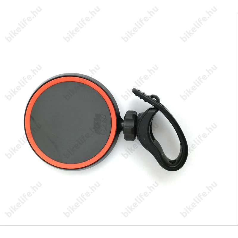 Tükör KTM bilincses 58x58mm szilikonpántos fekete/narancs