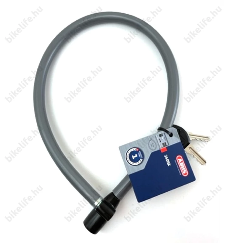 Abus Kids sodronyzár kerékpárokhoz 3406K/55cm kulcsos szürke