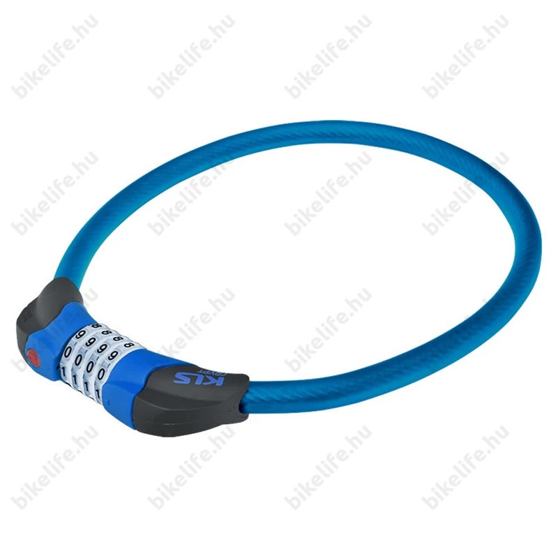 Kellys KLS Crypt sodrony zár kék 12x800mm számzáras, LED világítással