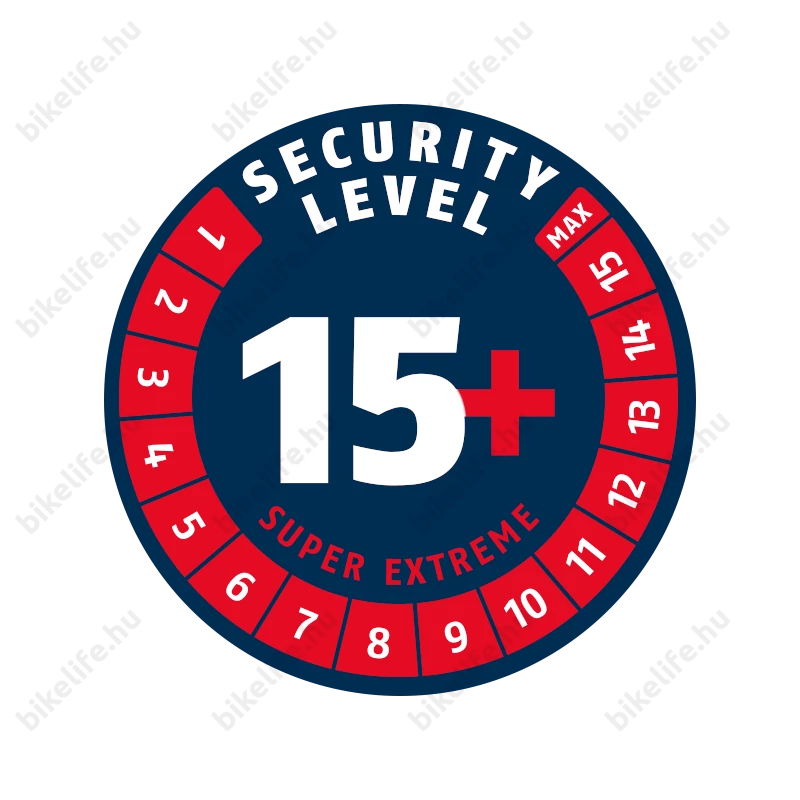 ABUS U-lakat Granit Super Extreme 2500 15+ biztonsági szinttel volfrám-karbid ötvözetből