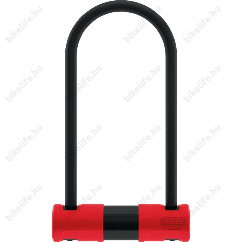 Zár U Abus Alarm 440A/170HB 230 100dB fekete/piros+elem