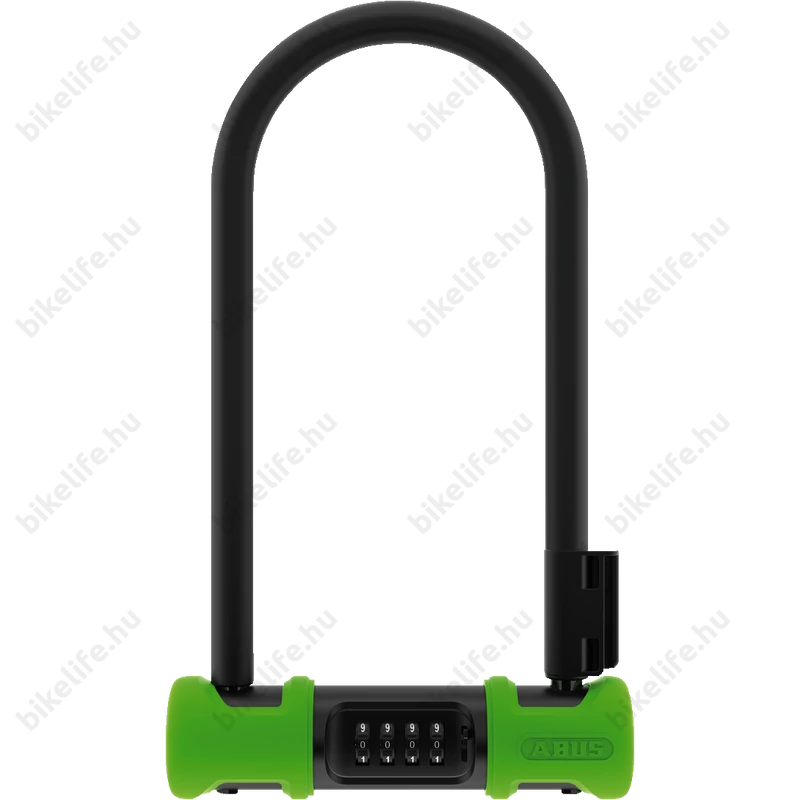 Zár U Abus Ultra Combo 410C/170, zöld színű, számzáras, tartóval