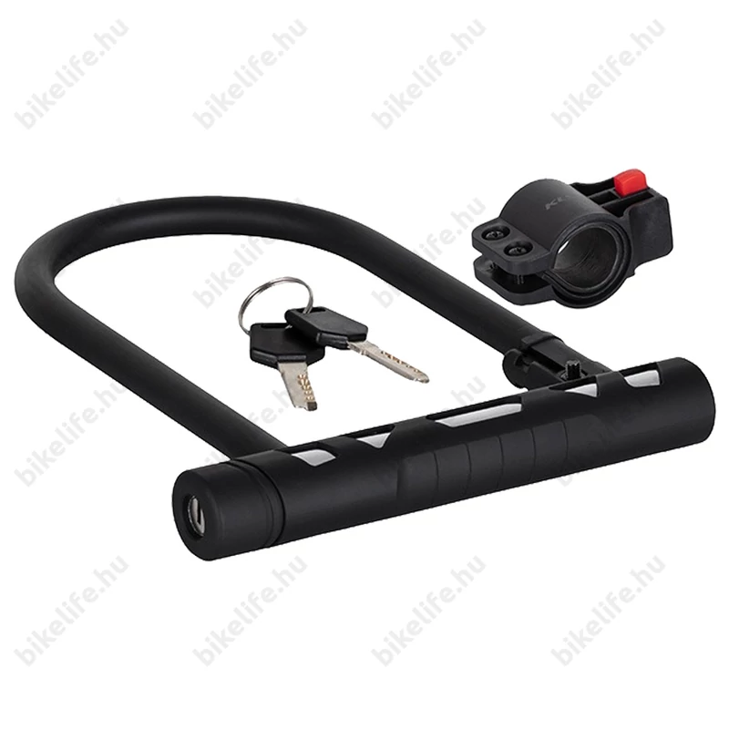 Kellys KLS Arrest U lakat 105x200mm fekete, kulcsos