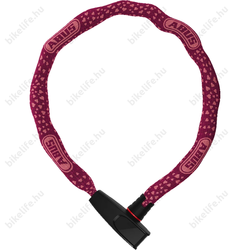 Zár Lánc Abus Catena 6806/75cm, lila/bordó, szívecskés, 6806K