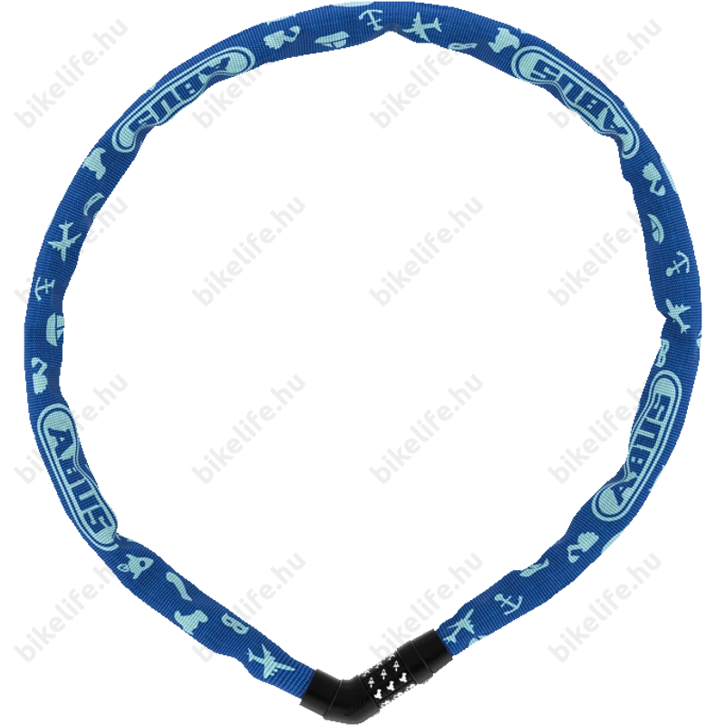 Zár Lánc Abus Steel-O-Chain 4804C/75 kék, egyedileg beállítható számkombinációs