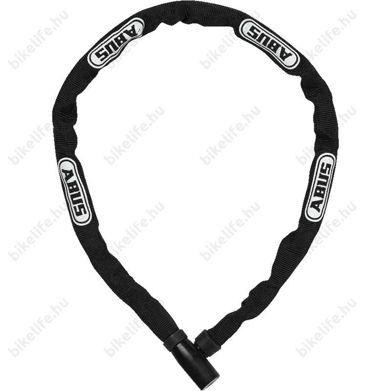 Abus Steel-O-Chain láncos lakat 4mm vastag szemekből 4804K/75 fekete 75cm