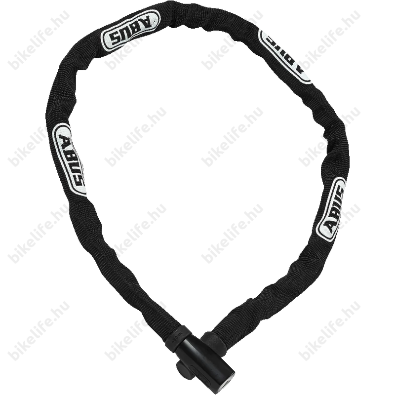 Abus Steel-O-Chain láncos lakat 4mm vastag szemekből 4804K/110 fekete 110cm