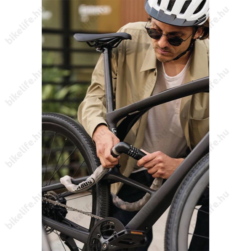 Abus Tresor 6807C/110 láncos kerékpárzár rose blush színben egyedileg beállítható számkombinációval