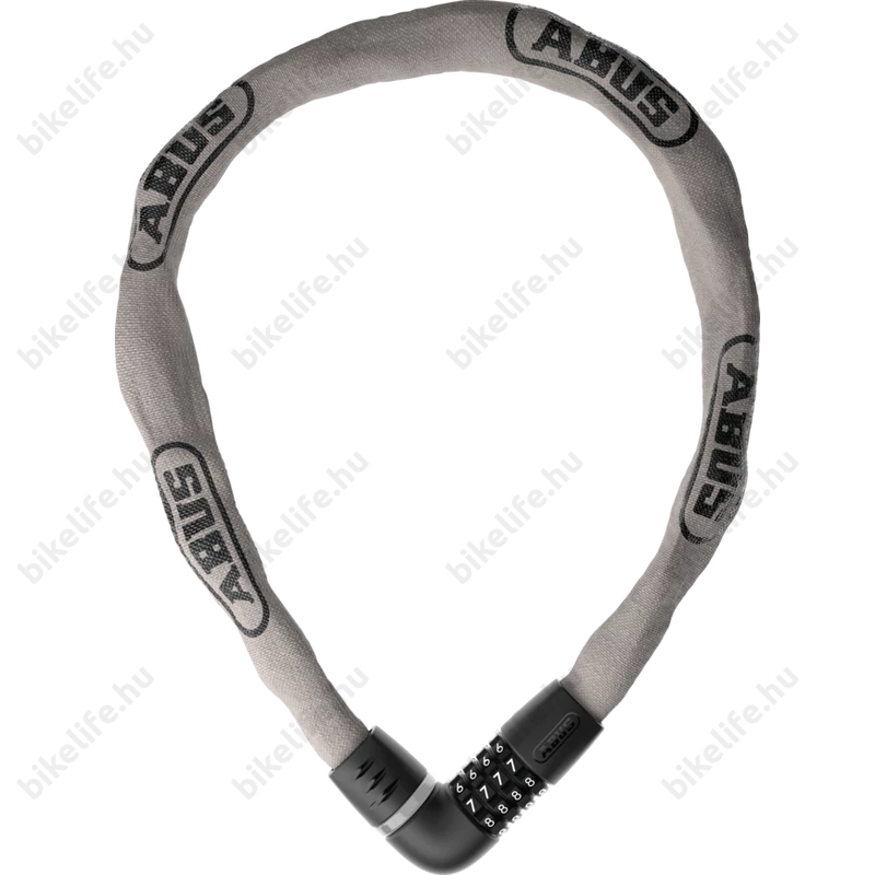 Abus Tresor 6807C/110 láncos kerékpárzár Tec Grey színben egyedileg beállítható számkombinációval