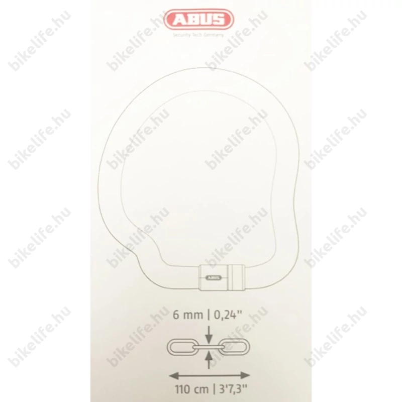 ZÁR LÁNC ABUS GOOSE 6806K/110CM LILA
