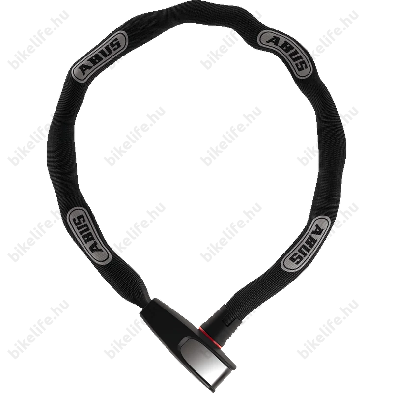 Zár Lánc Abus Shadow Catena 6806K/110cm fekete, tartó nélkül, mindkét oldalán használ.kulcs
