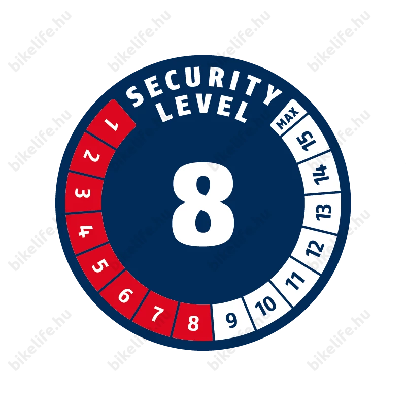 Abus Yardo láncos lakat ujjlenyomat olvasóval 110cm hosszú