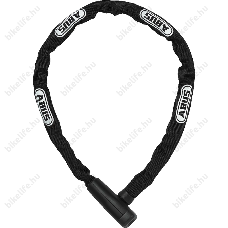 Abus Steel-O-Chain láncos lakat 5mm vastag szemekből 5805K/75 fekete 75cm