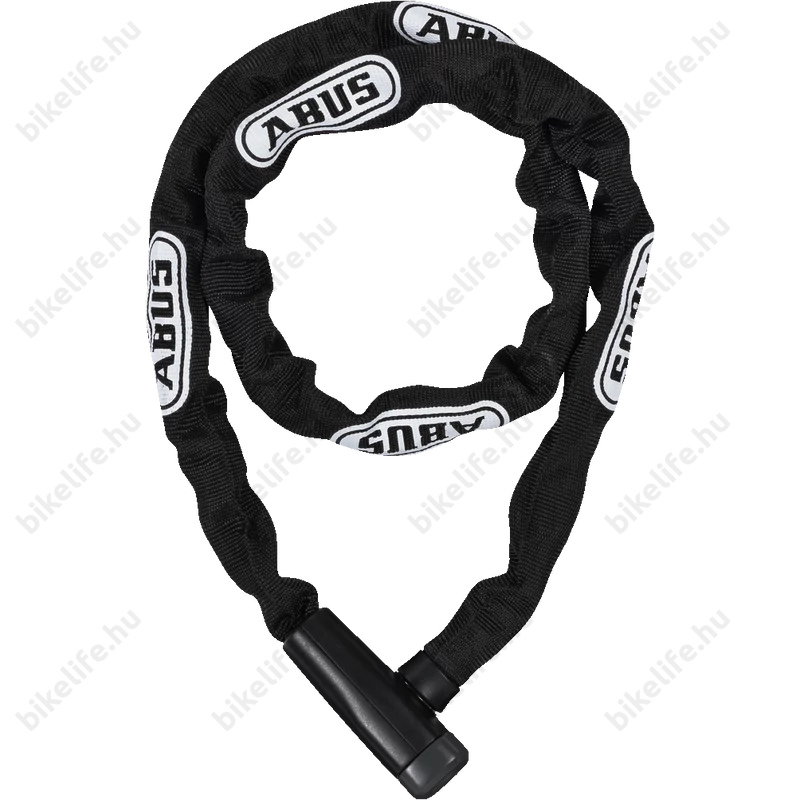 Abus Steel-O-Chain láncos lakat 5mm vastag szemekből 5805K/110 fekete 110cm