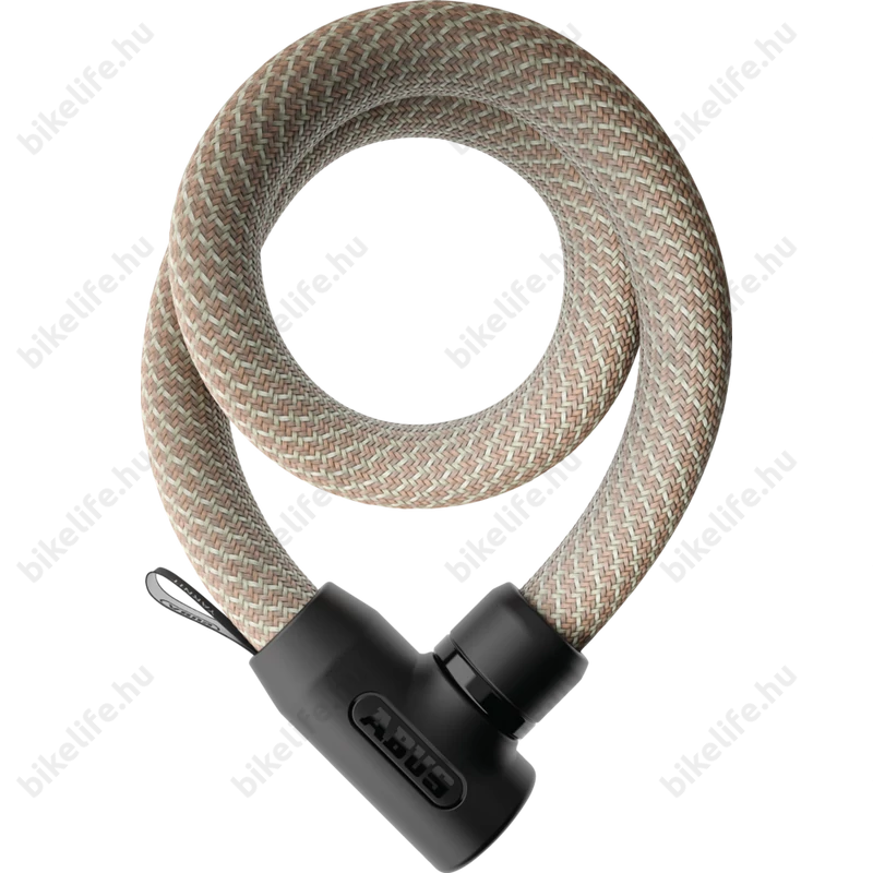 Abus Yarnit 4004K/110 láncos kerékpárzár extra könnyű speciális textíl bevonatú Sand Stone színben