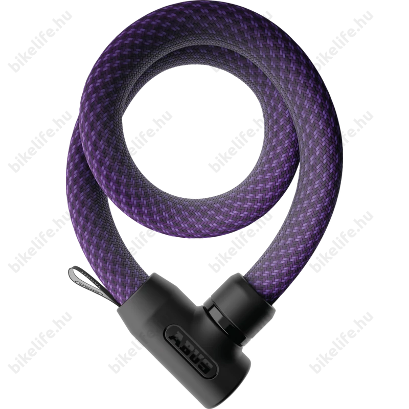 Abus Yarnit 4004K/110 láncos kerékpárzár extra könnyű speciális textíl bevonatú Midnight Purple színben