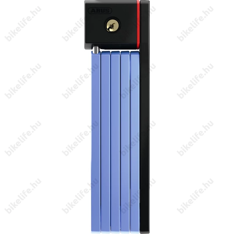 Abus Bordo uGrip 5700/80 összehajtható zár 80cm-es hossz, 5mm-es acéllapok, tartó táskával, kék