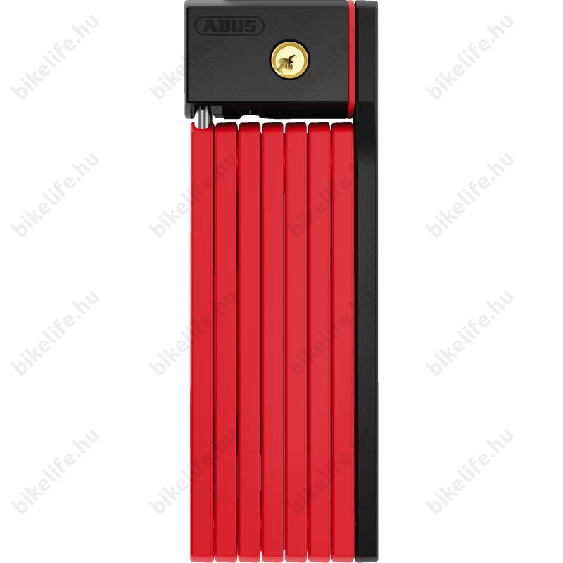 Abus Bordo uGrip 5700/100 összehajtható zár 100cm hosszú 5mm-es acéllapokból piros