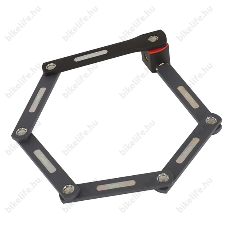 Abus Bordo uGrip 5700/80 összehajtható zár 80cm-es hossz, 5mm-es acéllapok, SH tartóval, fekete