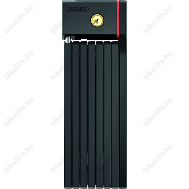 Abus Bordo uGrip 5700/100 összehajtható zár 100cm-es hossz, 5mm-es acéllapok, SH tartóval, fekete