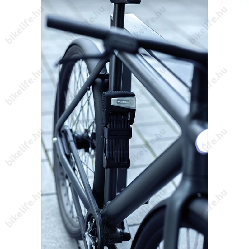 Abus Bordo 6500A SmartX összehajtható lakat fekete SH tartóval (kis és női vázak) SmartX távirányítóval, 110cm hosszú