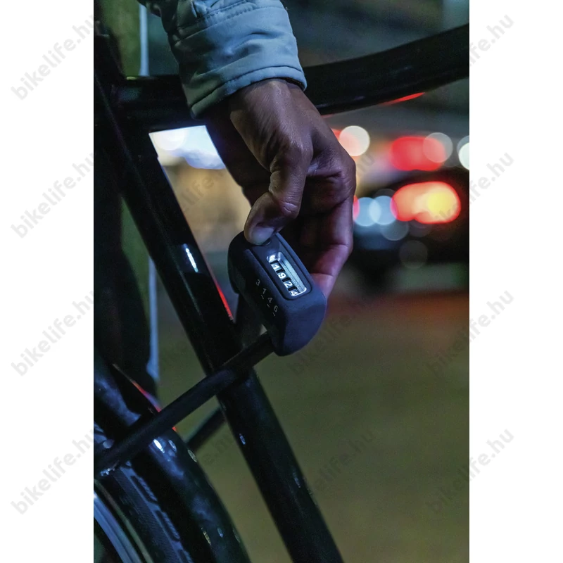 Abus Bordo számkombinációs összehajtható lakat LED világítással 90cm hosszú