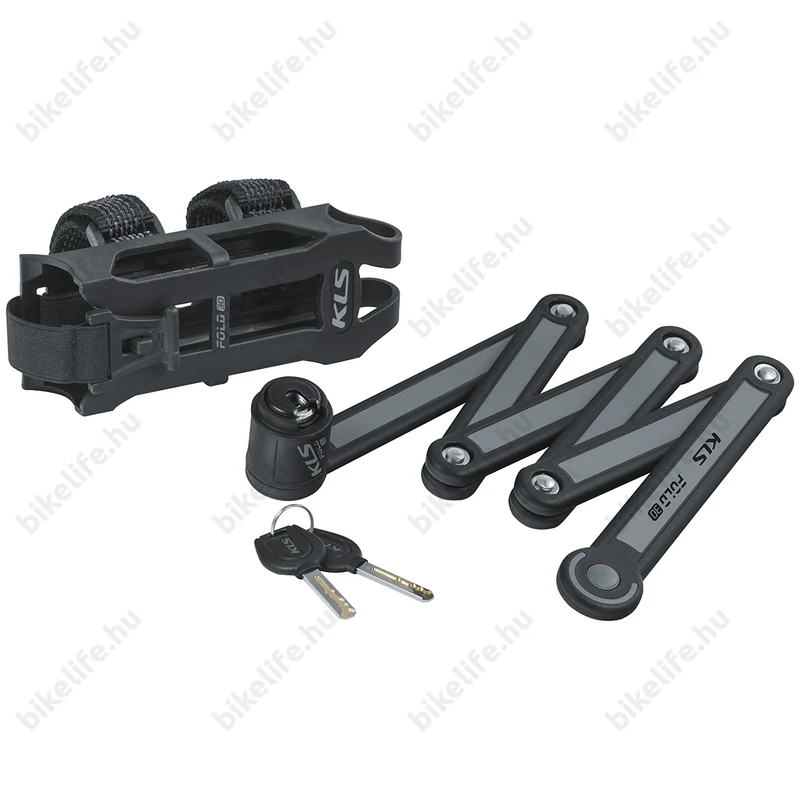 Kellys Fold 30 összehajtható lakat, rögzítő adapterrel, szürke