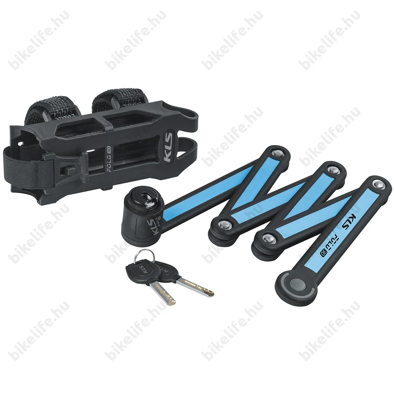 Kellys Fold 30 összehajtható lakat, rögzítő adapterrel, kék