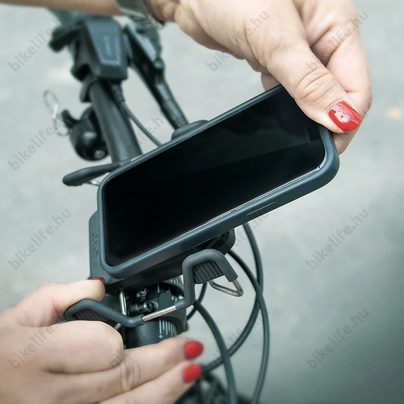 SKS Smartgrab mobiltelefon tartó rozsdamentes anyagból egykezes használattal