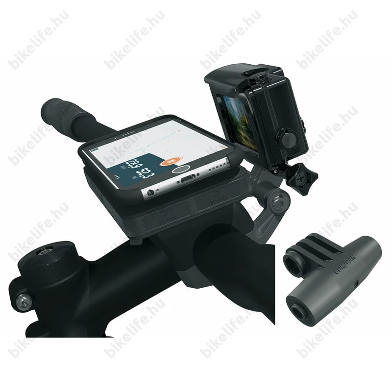 SKS Compit+/Power mobiltelefon tartó 10.000mAh powerbank, vezetéknélküli töltő, NFC, Bosch Nyon kijlezővel komp. 2020-ig