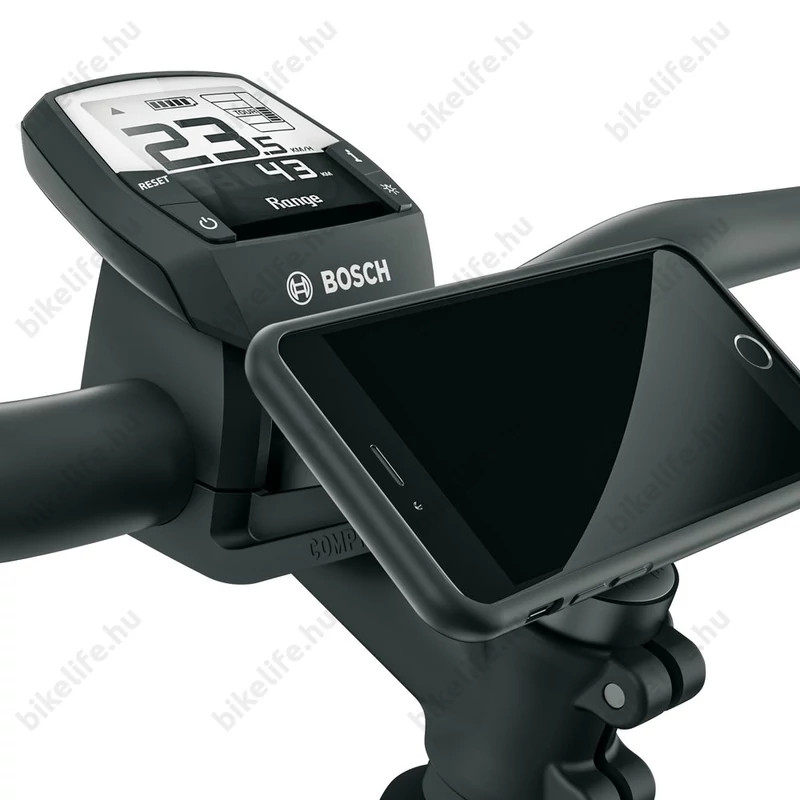 SKS Compit+/Power mobiltelefon tartó 10.000mAh powerbank, vezetéknélküli töltő, NFC, Bosch Nyon kijlezővel komp. 2020-ig