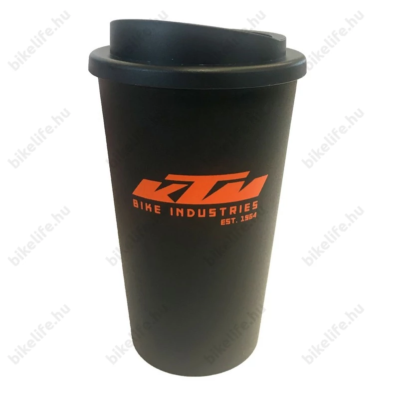 KTM műanyag thermo pohár 300 ml fekete/narancs