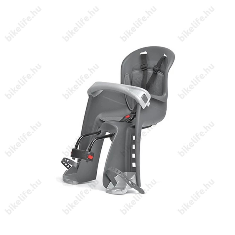 Polisport Bilby Junior gyerekülés első homlokcsőre 9-15kg sötétszürke/ezüst