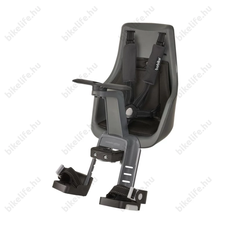 Bobike Exclusive Mini gyerekülés első homlokcsőre 9-15kg városi szürke