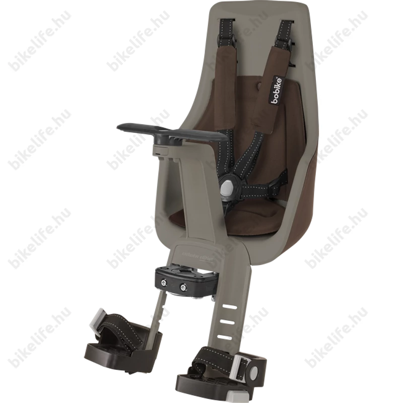 Bobike Exclusive Mini gyerekülés első homlokcsőre 9-15kg városi barna