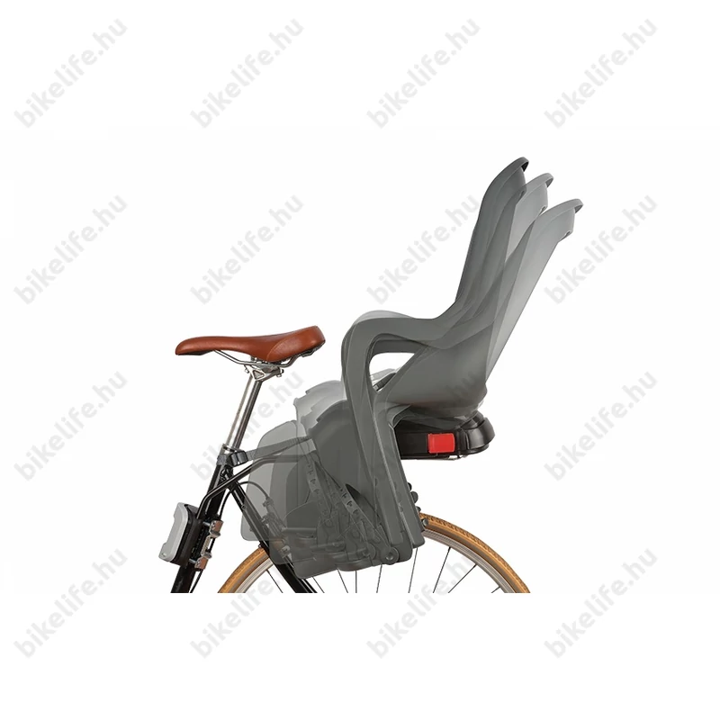 Polisport Groovy RS Plus gyerekülés hátsó vázra szerelhető dönthető, sötétbarna/barna