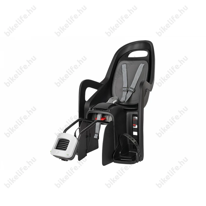 Polisport Groovy RS Plus gyerekülés hátsó vázra szerelhető dönthető, fekete/sötétszürke