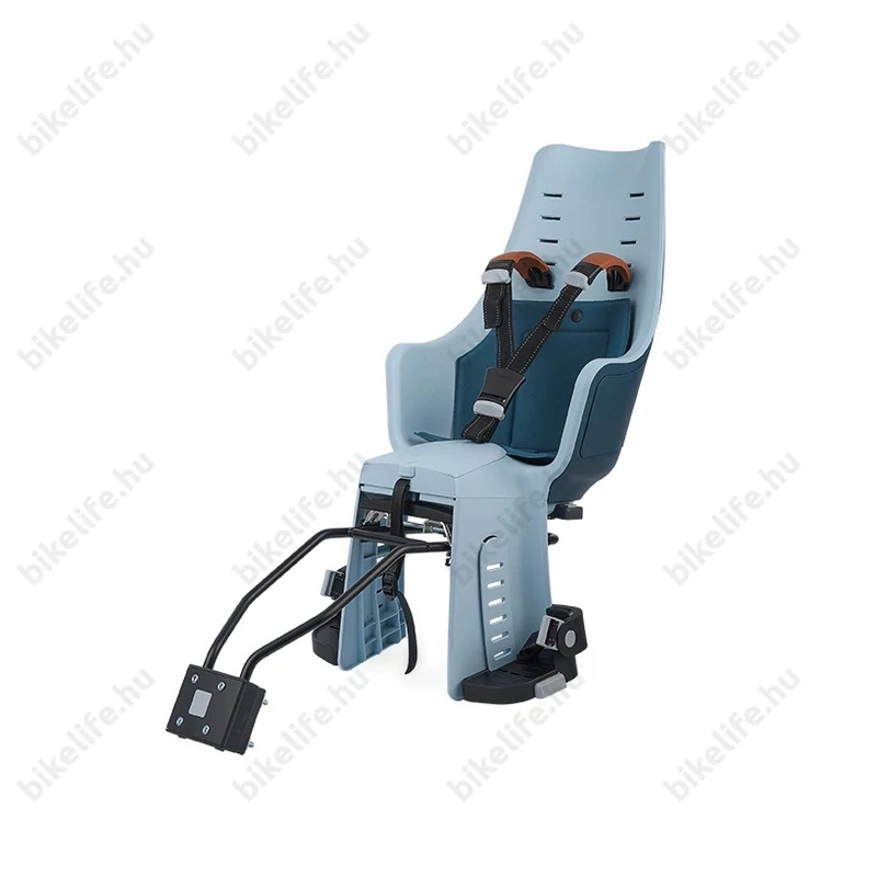 Bobike Exclusive Maxi gyerekülés hátsó vázra és csomagtartóra is, 22kg-ig, 3 pontos öv, farmer kék