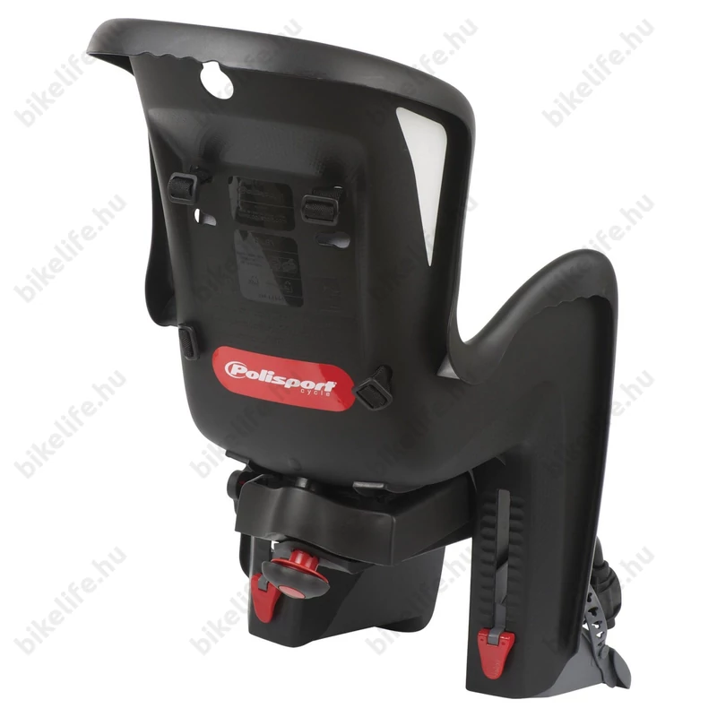 Polisport Bilby Maxi RS gyerekülés hátsó vázra, dönthető, fekete/sötétszürke