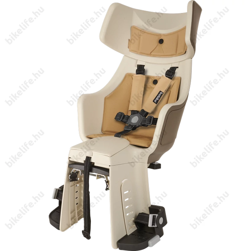 Bobike Exclusive Tour gyerekülés csomagtartóra, 22kg-ig, 3 pontos öv, szafari drapp
