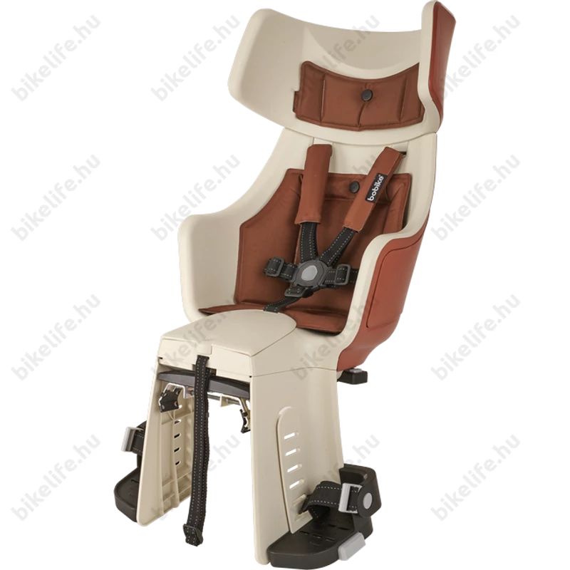 Bobike Exclusive Tour gyerekülés csomagtartóra, 22kg-ig, 3 pontos öv, fahéj barna