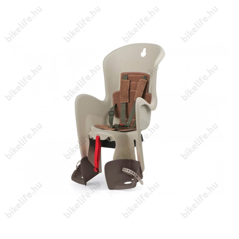 Polisport Bilby gyerekülés hátsó vázra krém/barna