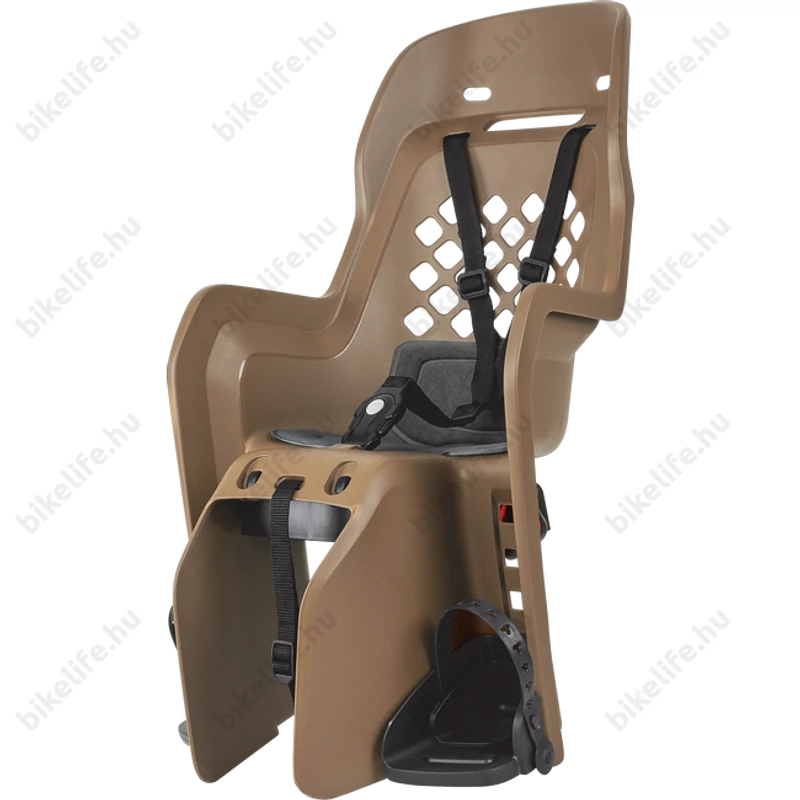 Polisport Joy gyerekülés hátsó vázra szerelhető, barna, sötétszürke párnával